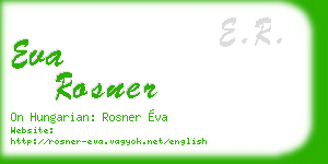 eva rosner business card